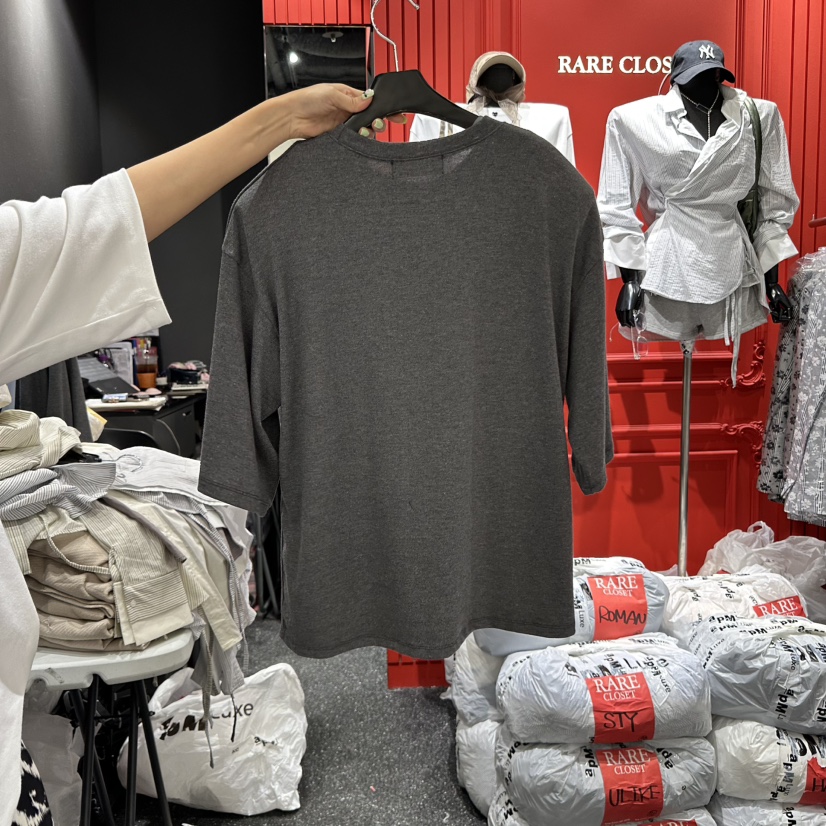 RARE CLOSET東大門㊣實拍女裝新品休閑25秋冬職業真品熱賣T恤RARE CLOSETT恤