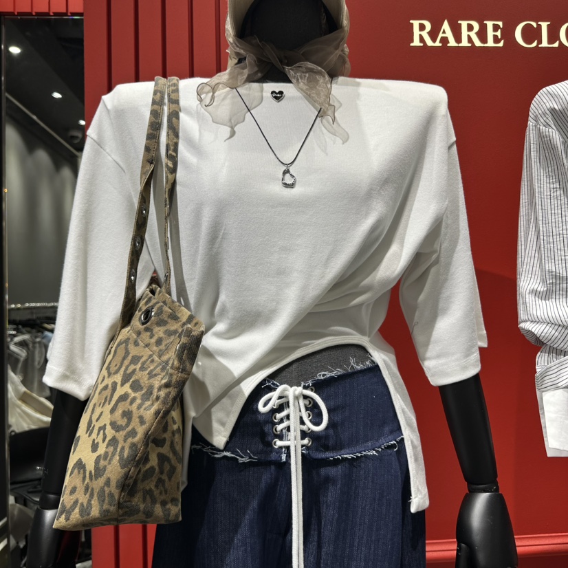 RARE CLOSET東大門㊣實拍女裝新品休閑25秋冬職業真品熱賣T恤RARE CLOSETT恤圖色1