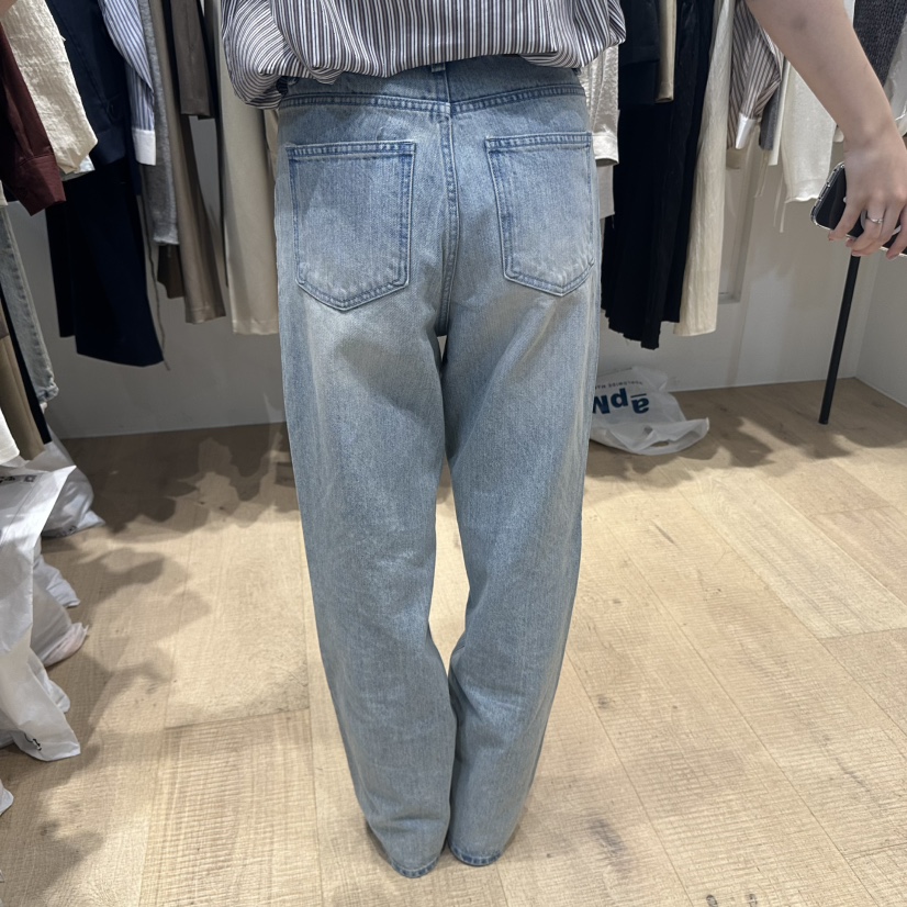 OVERTAKE韓國直郵㊣女裝新品熱賣25秋冬真品時尚人氣牛仔褲OVERTAKE牛仔褲