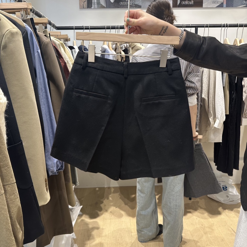 OVERTAKE韓國代購㊣女裝新品休閑真品時尚熱賣25秋冬人氣短褲OVERTAKE短褲