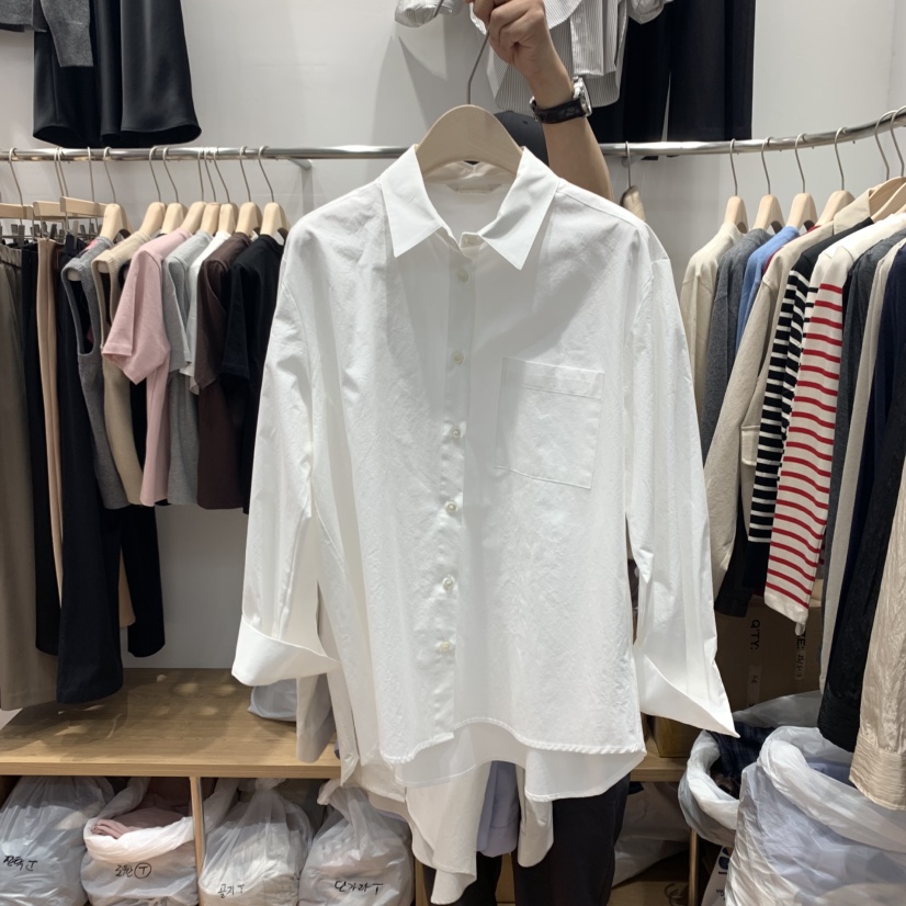 MADEMOISELLE(不代購)韓國直郵㊣女士新品休閑襯衫蕾絲衫MADEMOISELL襯衫/蕾絲衫