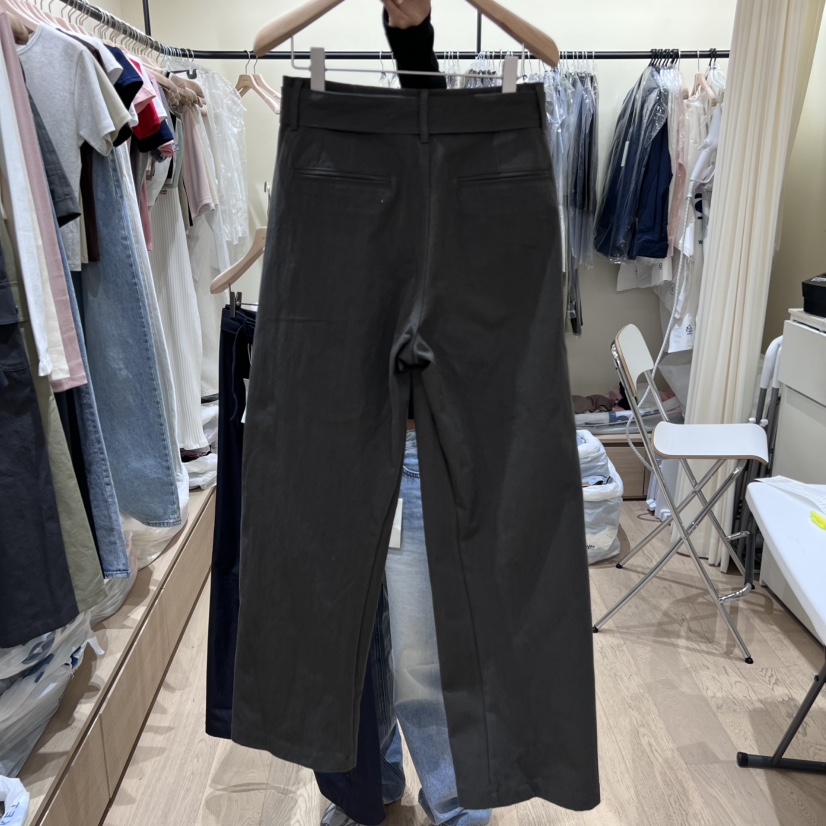 MEMOIRE東大門㊣實拍女裝新品真品休閑人氣休閑褲含腰帶棉質MEMOIRE休閑褲