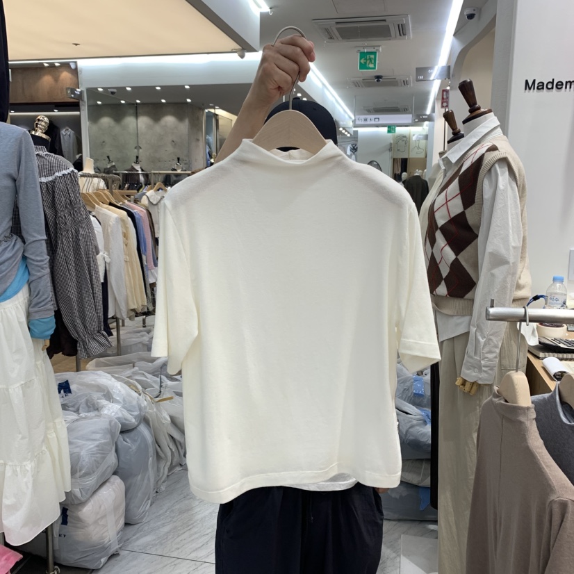 MADEMOISELLE(不代購)韓國代購㊣女士新款熱賣休閑25秋冬T恤MADEMOISELLT恤圖色2