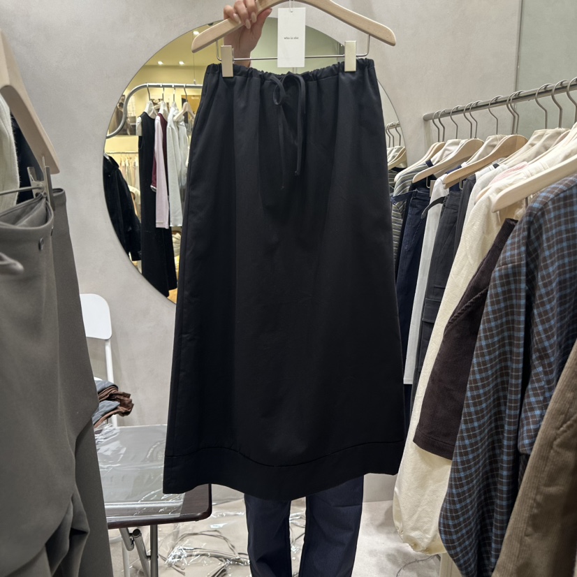 WHO IS SHE韓國代購㊣女裝新品25秋冬休閑時尚真品熱賣長裙WHO IS SHE長裙圖色2