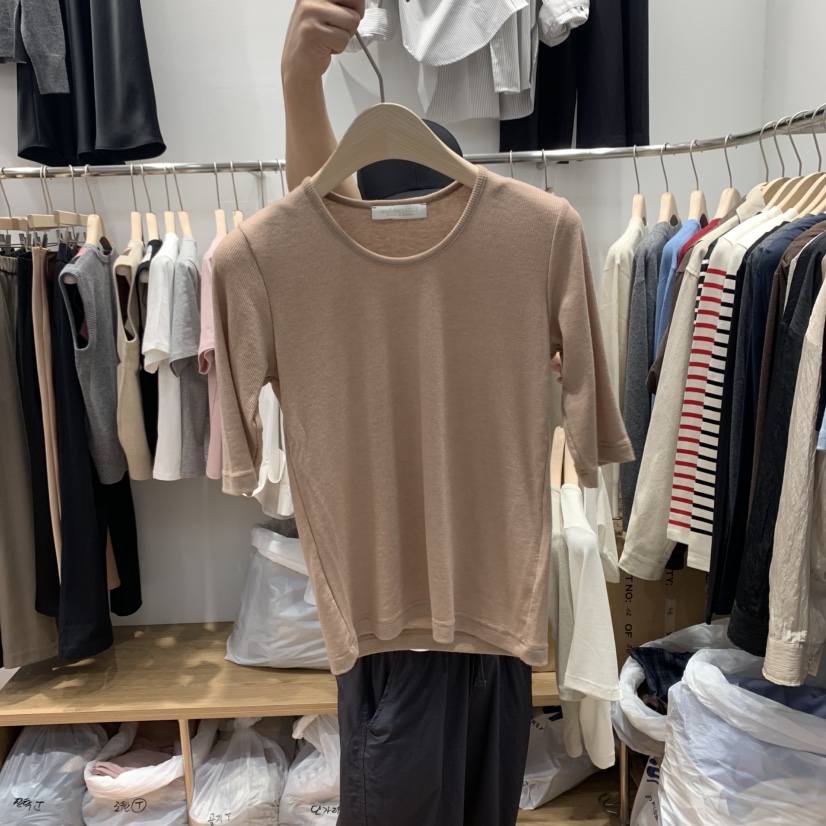 MADEMOISELLE(不代購)東大門㊣代購女士新品休閑時尚真品T恤MADEMOISELLT恤圖色3