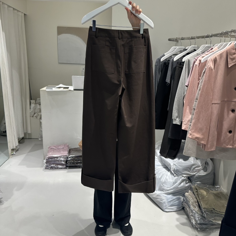 LORING RE I韓國代購㊣女裝新款真品休閑25秋冬推薦休閑褲LORING RE-I/BARE休閑褲