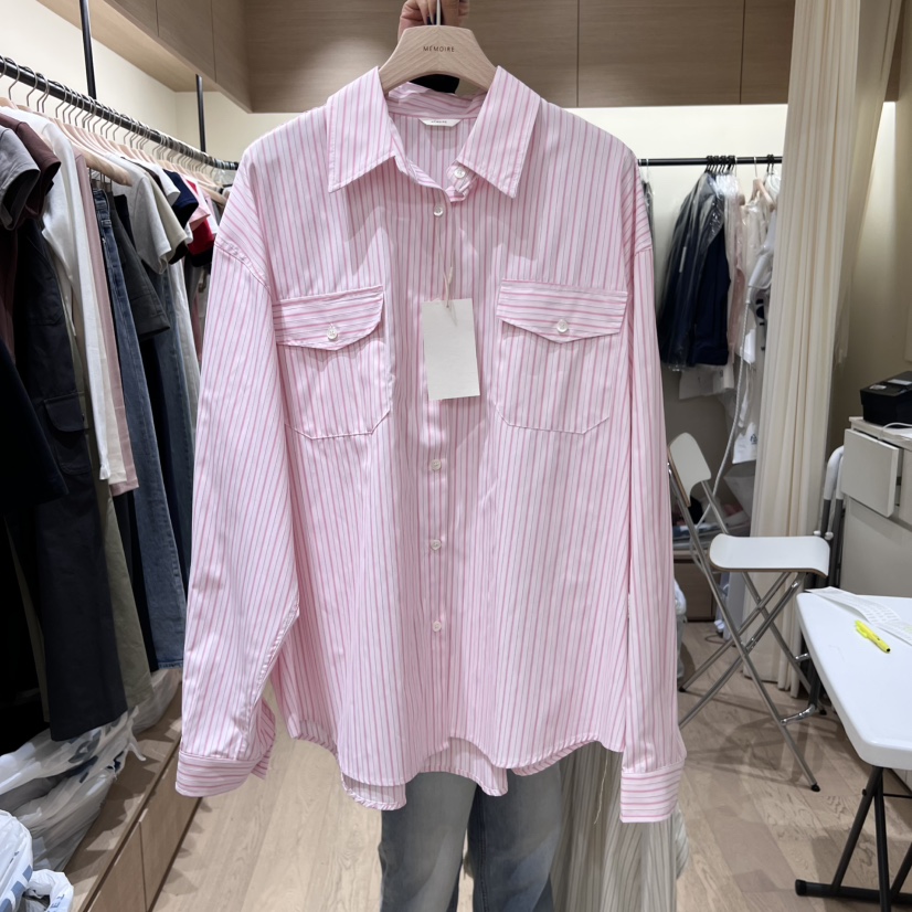 MEMOIRE東大門㊣實拍女裝新品25秋冬時尚熱賣推薦襯衫蕾絲衫MEMOIRE襯衫/蕾絲衫圖色3
