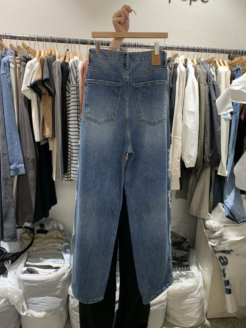 ALMOND PEPE東大門㊣直郵女裝新品25秋冬推薦真品休閑牛仔褲ALMOND PEPE牛仔褲