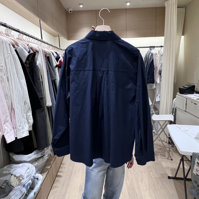 MEMOIRE韓國直郵㊣女裝新品真品職業人氣25秋冬襯衫蕾絲衫紐扣MEMOIRE襯衫/蕾絲衫