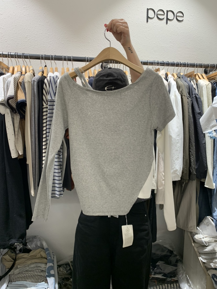 ALMOND PEPE韓國代購㊣女裝新品休閑真品職業25秋冬熱賣T恤ALMOND PEPET恤