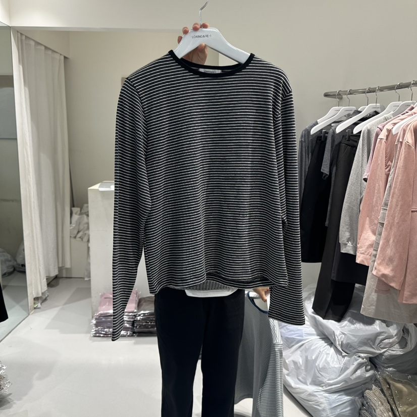 LORING RE I東大門㊣直郵女裝新款真品熱賣休閑時尚長袖T恤LORING RE-I/BARE長袖T恤圖色3
