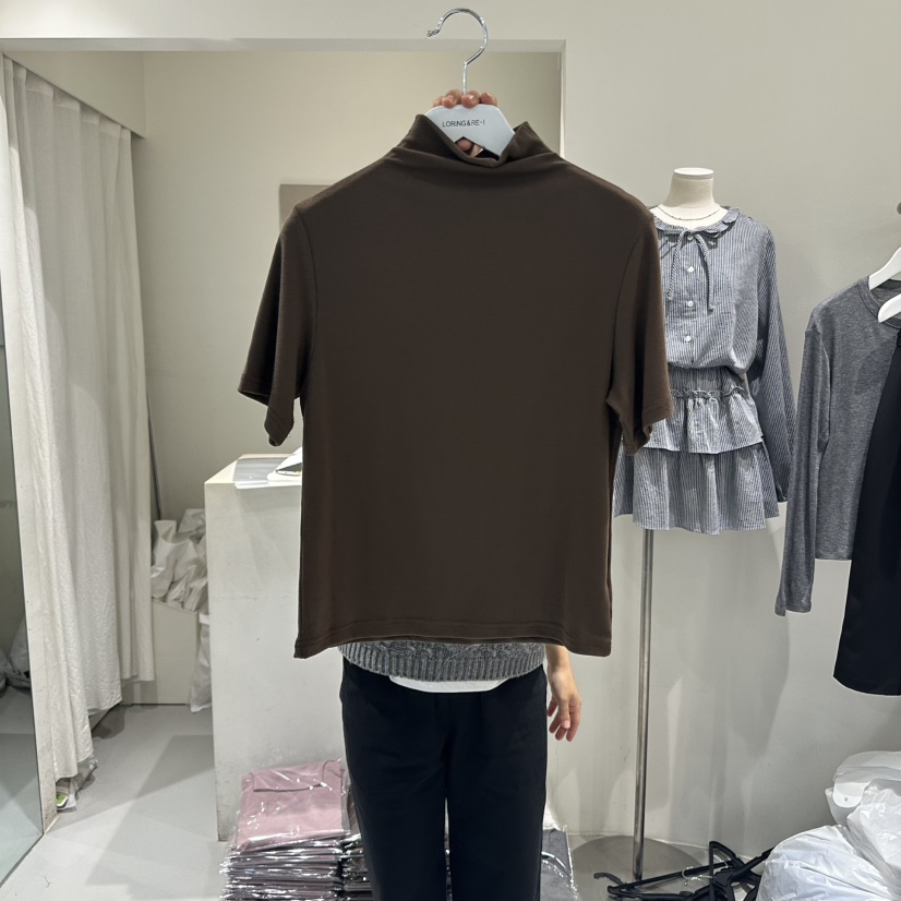 LORING RE I東大門㊣實拍女裝新款時尚人氣休閑職業熱賣T恤LORING RE-I/BARET恤圖色3