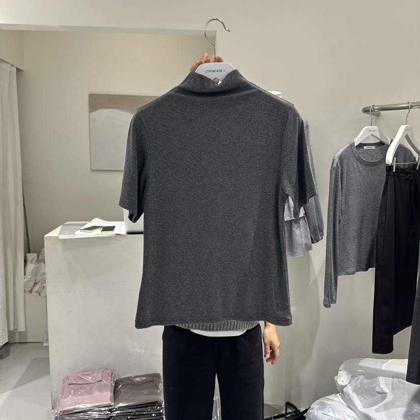 LORING RE I東大門㊣實拍女裝新款時尚人氣休閑職業熱賣T恤LORING RE-I/BARET恤圖色6