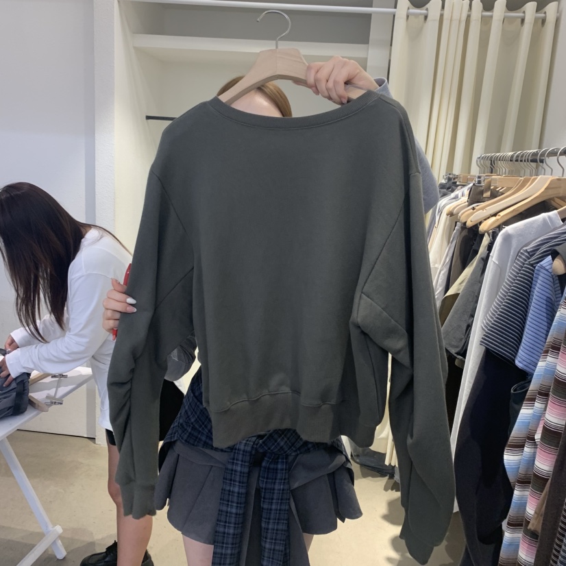 IR BIEN東大門㊣實拍女士新品人氣25秋冬推薦職業休閑衛衣ir bien-A衛衣