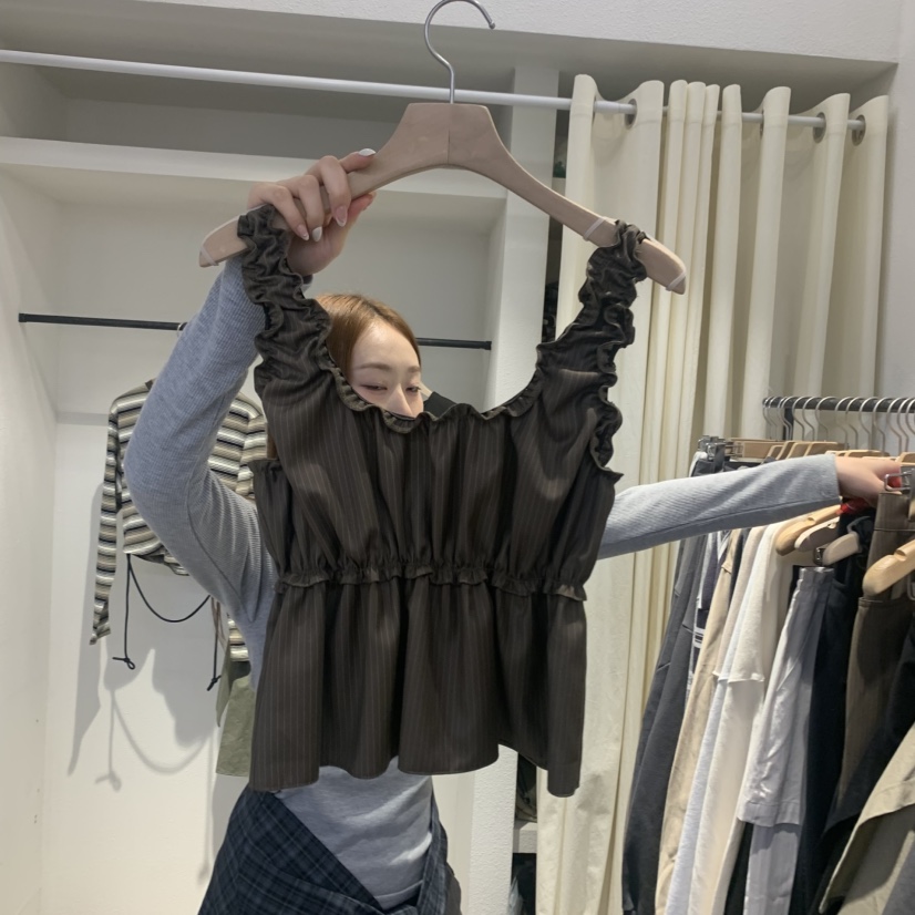 IR BIEN東大門㊣代購女裝新款職業真品熱賣25秋冬吊帶背心ir bien-A吊帶/背心圖色2