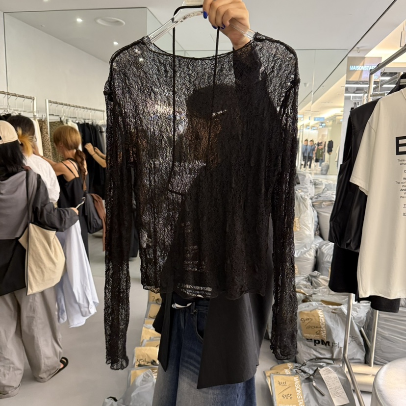DOUBLE STANDARD/LE SMOKING/MAISONSTAFF東大門㊣實拍女裝新款人氣長袖T恤不含飾品MAISONSTAFF長袖T恤