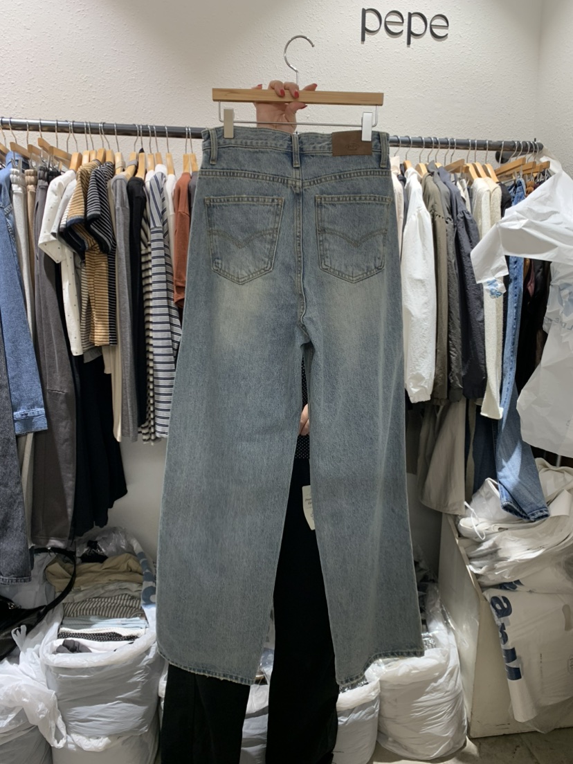 ALMOND PEPE東大門㊣實拍女裝新品時尚真品職業休閑牛仔褲ALMOND PEPE牛仔褲