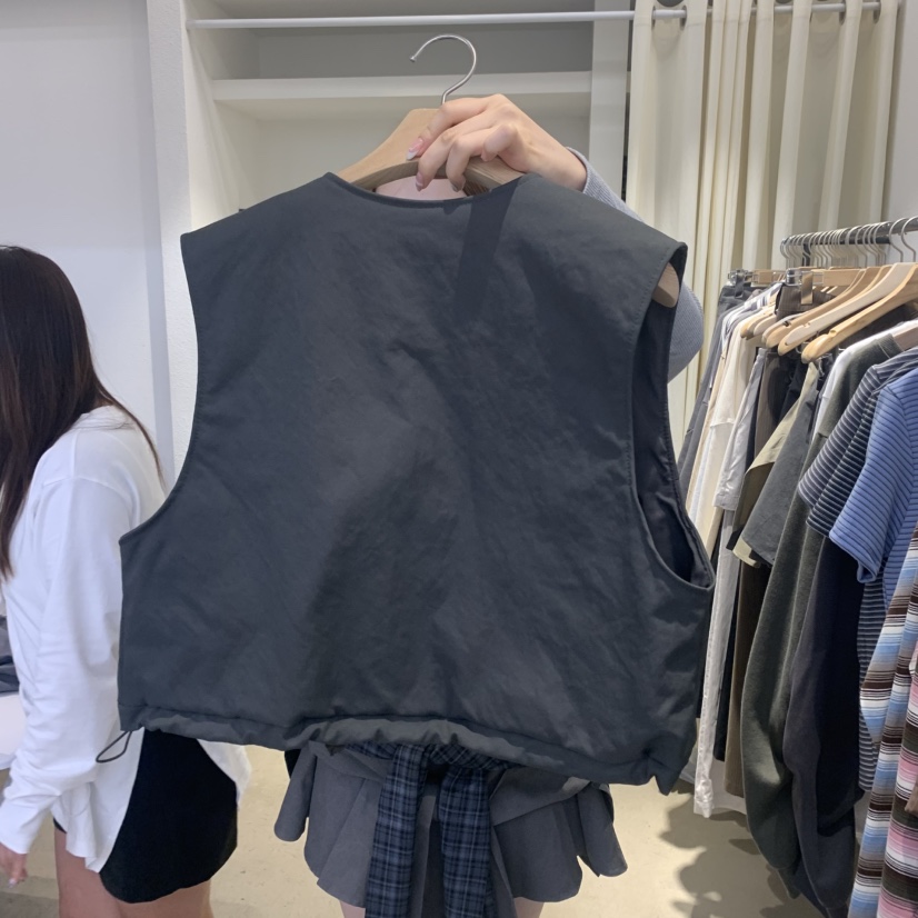 IR BIEN韓國代購㊣女士新款25秋冬人氣休閑推薦真品職業馬甲ir bien-A馬甲