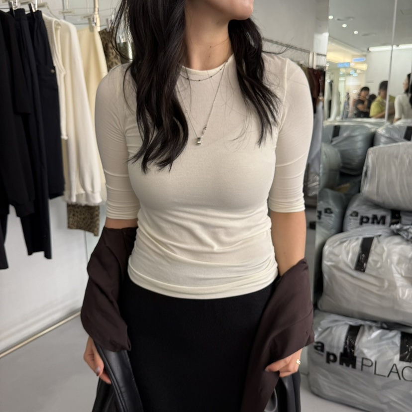 DOUBLE STANDARD/LE SMOKING/MAISONSTAFF東大門㊣代購女裝新品時尚T恤MAISONSTAFFT恤圖色3