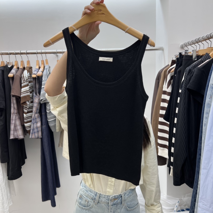DRESS ROOM東大門㊣直郵女裝新品熱賣推薦25秋冬真品吊帶背心DRESS ROOM吊帶/背心圖色3