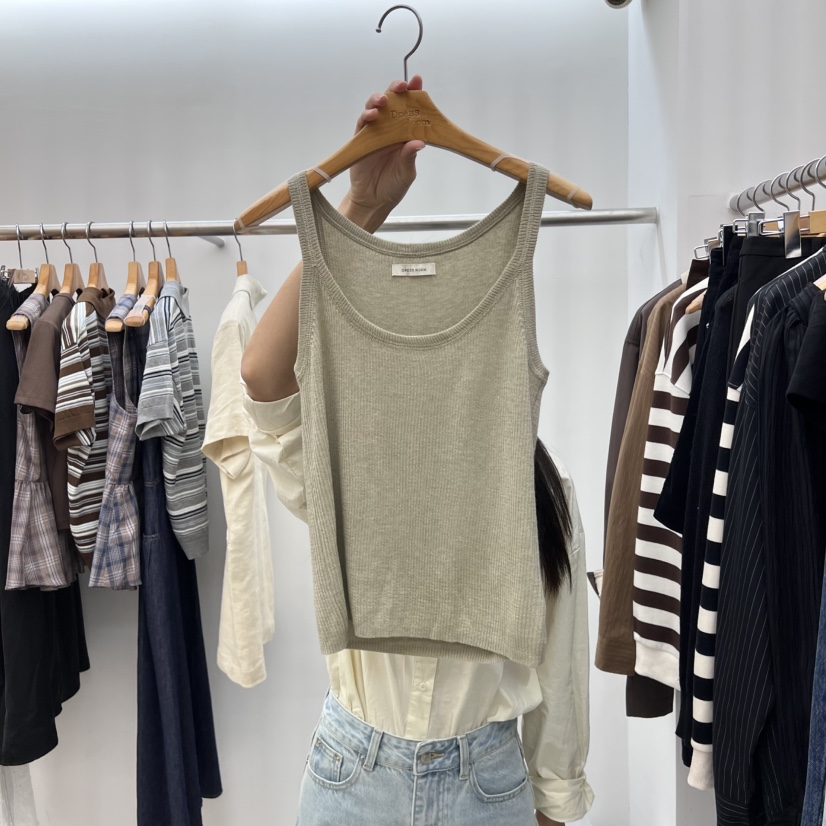 DRESS ROOM東大門㊣直郵女裝新品熱賣推薦25秋冬真品吊帶背心DRESS ROOM吊帶/背心圖色4