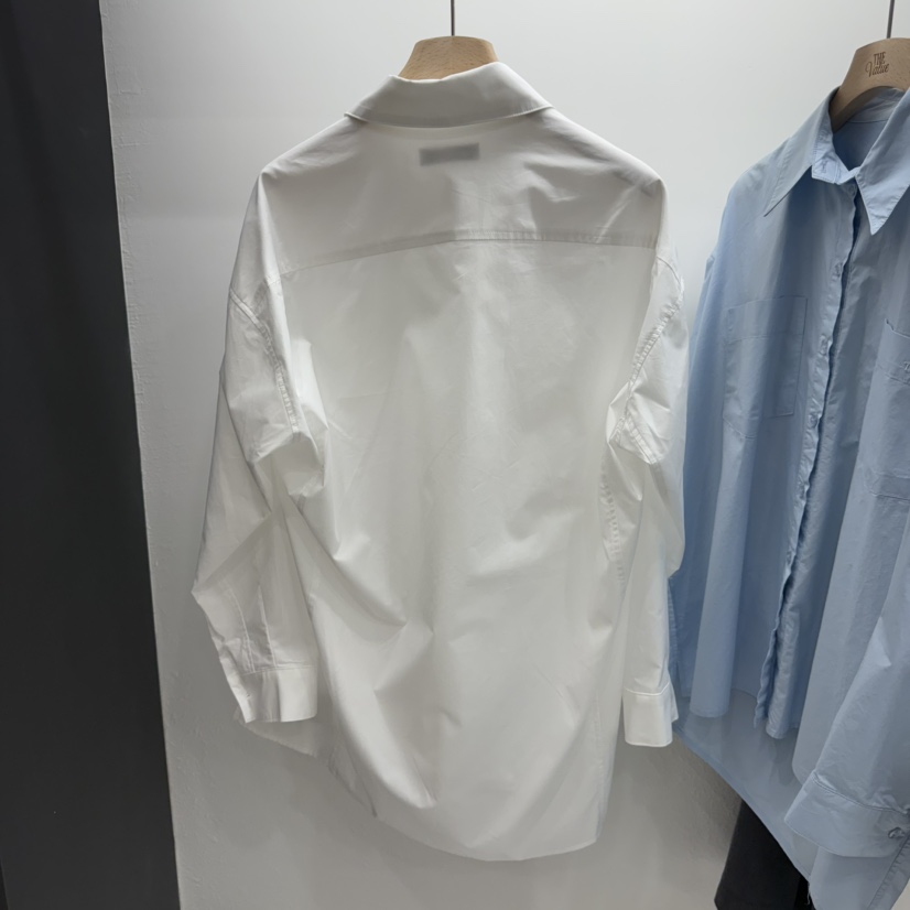 THE VALUE韓國代購㊣女裝新品25秋冬推薦襯衫蕾絲衫口袋棉質THE VALUE襯衫/蕾絲衫