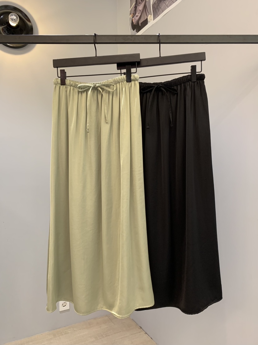 SOFTNESS韓國代購㊣女士新品職業熱賣25秋冬時尚真品長裙緞面Softness/Cosmic長裙