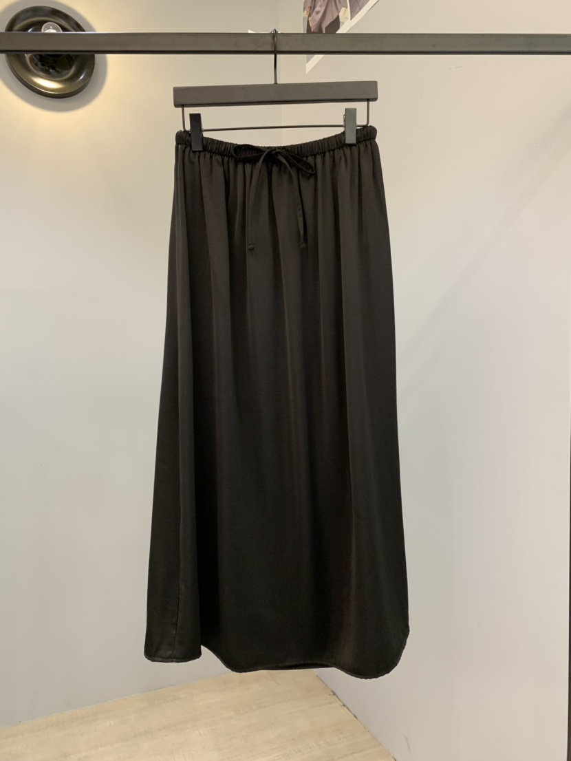 SOFTNESS韓國代購㊣女士新品職業熱賣25秋冬時尚真品長裙緞面Softness/Cosmic長裙圖色2