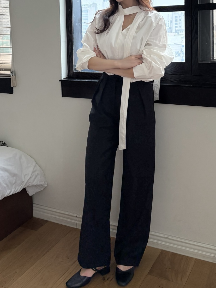MURREN東大門㊣直郵女裝新款熱賣推薦25秋冬人氣休閑褲含腰繩MURREN休閑褲