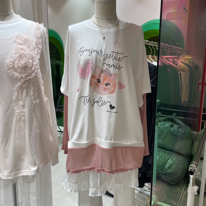 MINI UNNI韓國直郵㊣女裝新品人氣職業真品時尚休閑長袖T恤MINI UNNI長袖T恤
