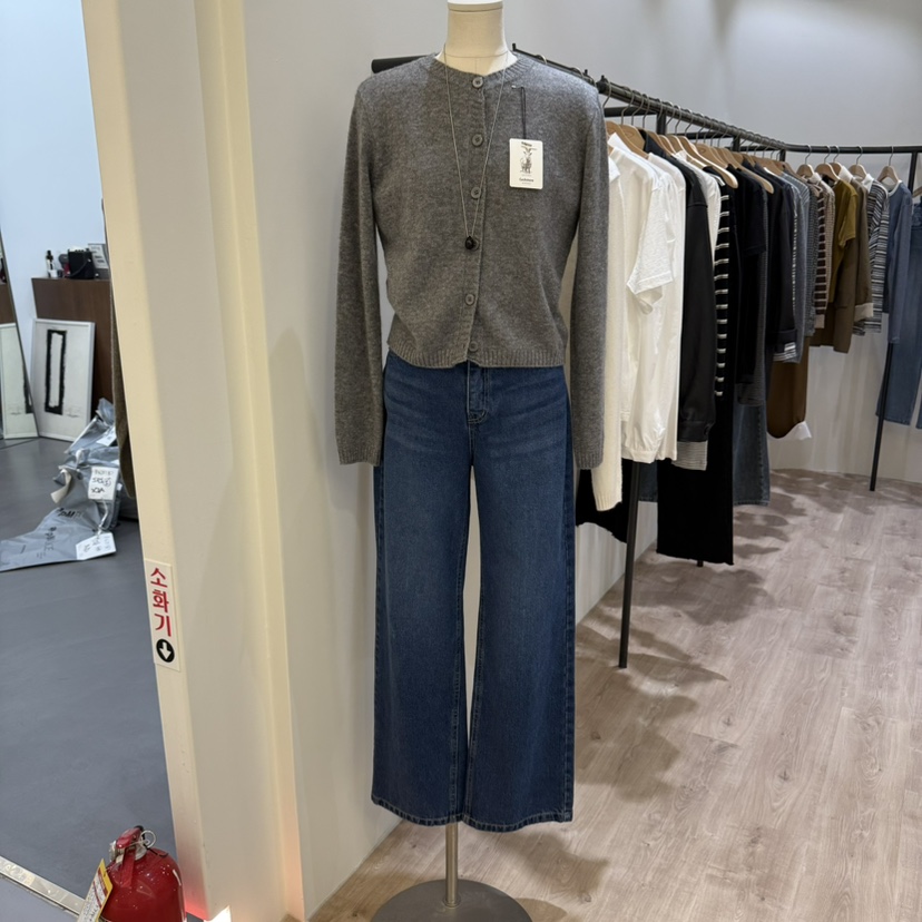 NOUVEAU韓國直郵㊣女士新款時尚真品推薦25秋冬人氣熱賣牛仔褲NOUVEAU牛仔褲
