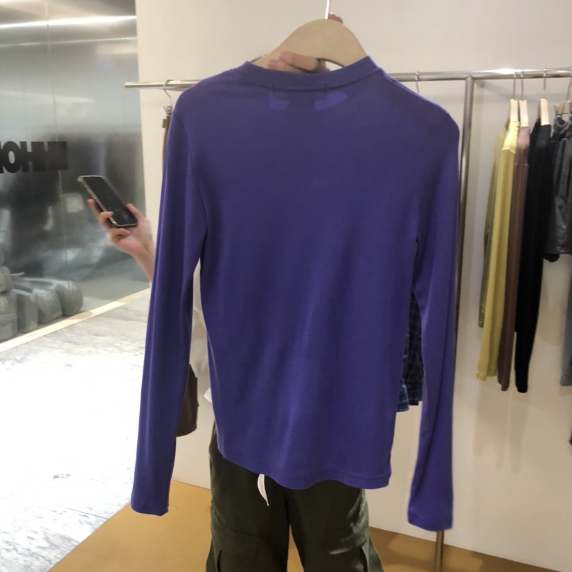 DE VENTI韓國代購㊣女士新品25秋冬熱賣時尚人氣職業長袖T恤DE VENTI長袖T恤