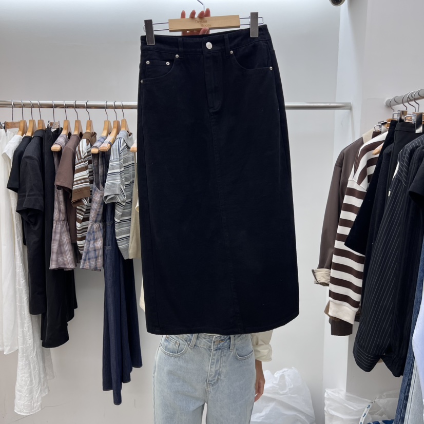 DRESS ROOM東大門㊣實拍女士新款25秋冬推薦真品時尚熱賣長裙DRESS ROOM長裙圖色2