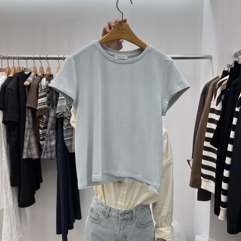 DRESS ROOM東大門㊣代購女士新品25秋冬人氣職業休閑真品T恤DRESS ROOMT恤圖色4