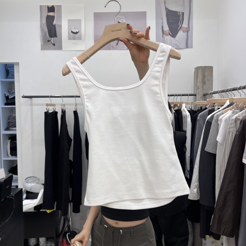 RECOVER東大門㊣實拍女裝新品真品熱賣時尚吊帶背心不含內搭RECOVER/MOMENT吊帶/背心圖色2