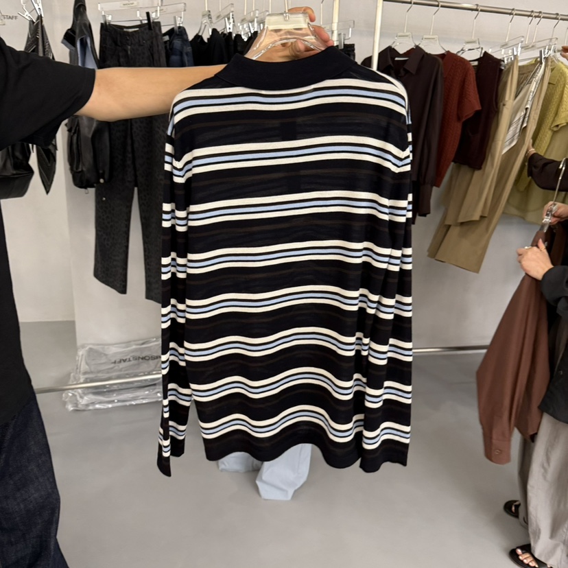 DOUBLE STANDARD/LE SMOKING/MAISONSTAFF韓國代購㊣女裝新品推薦長袖T恤MAISONSTAFF長袖T恤