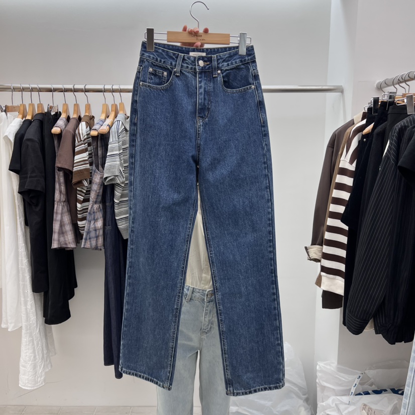 DRESS ROOM韓國代購㊣女士新款推薦時尚熱賣25秋冬真品牛仔褲DRESS ROOM牛仔褲圖色2
