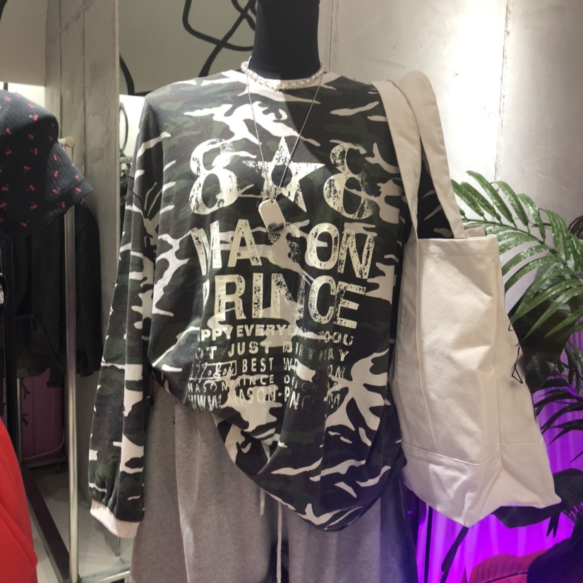 UNICO-p東大門㊣直郵女裝新品熱賣休閑推薦人氣真品衛衣迷彩UNICO-p衛衣圖色1