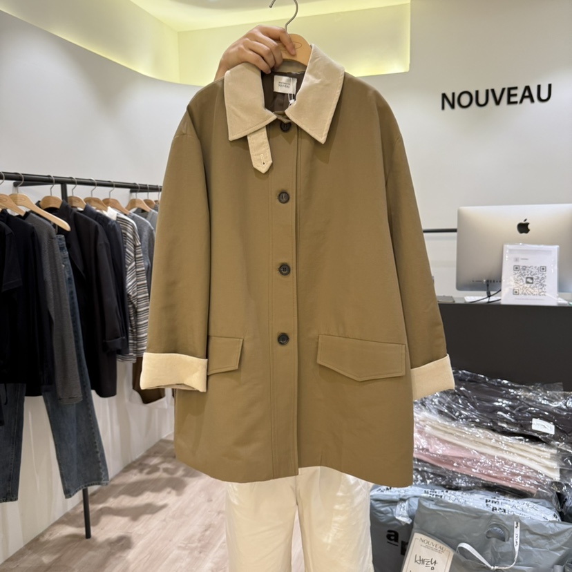 NOUVEAU韓國直郵㊣女裝新款時尚熱賣休閑人氣真品職業25秋冬夾克NOUVEAU夾克圖色2