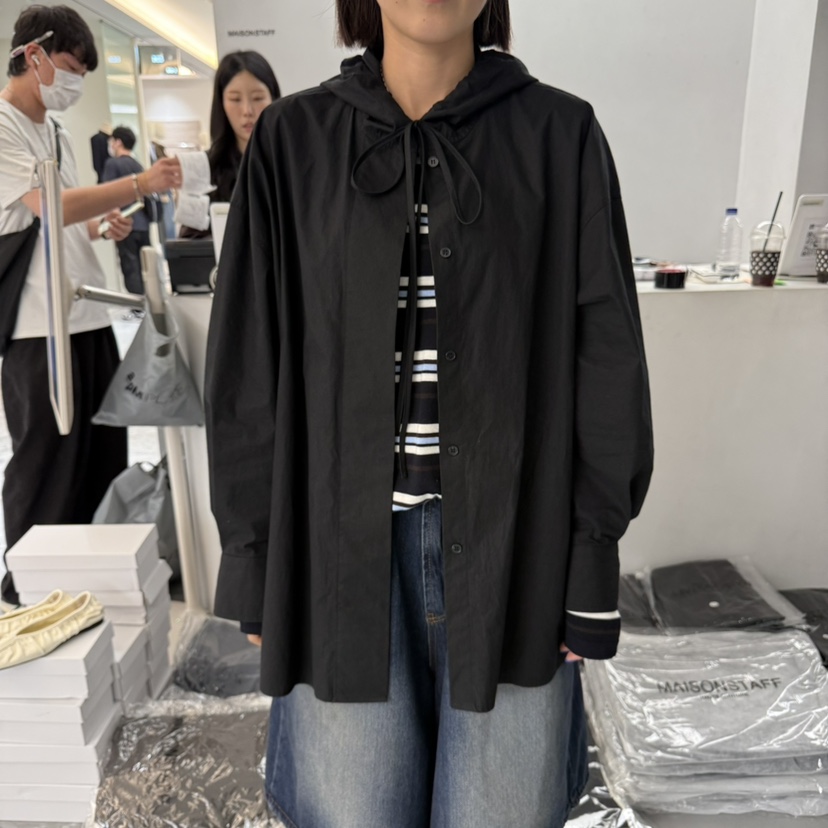 DOUBLE STANDARD/LE SMOKING/MAISONSTAFF東大門㊣直郵女裝新款職業襯衫蕾絲衫MAISONSTAFF襯衫/蕾絲衫圖色2