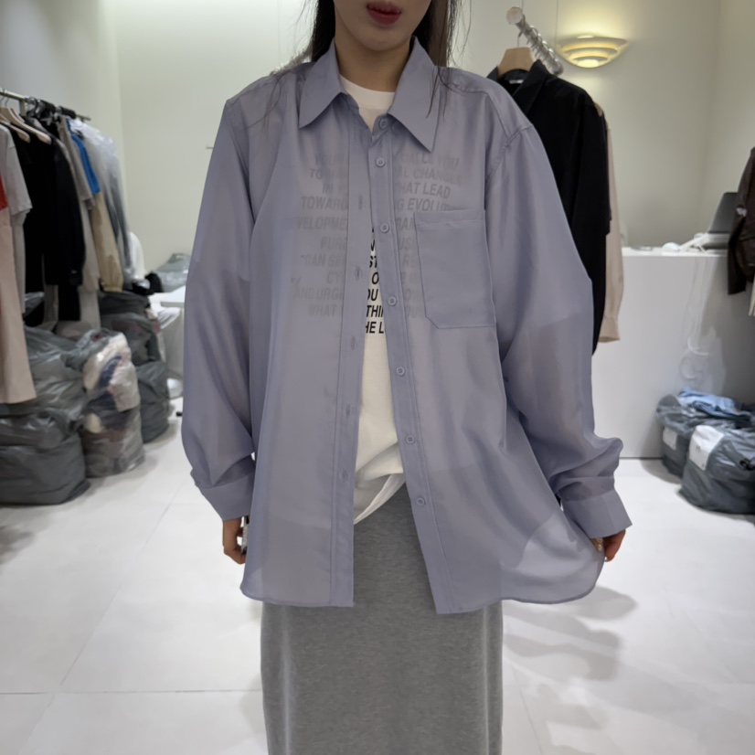 AVECNOUS東大門㊣實拍女士新品推薦人氣休閑真品襯衫蕾絲衫AVECNOUS襯衫/蕾絲衫圖色3