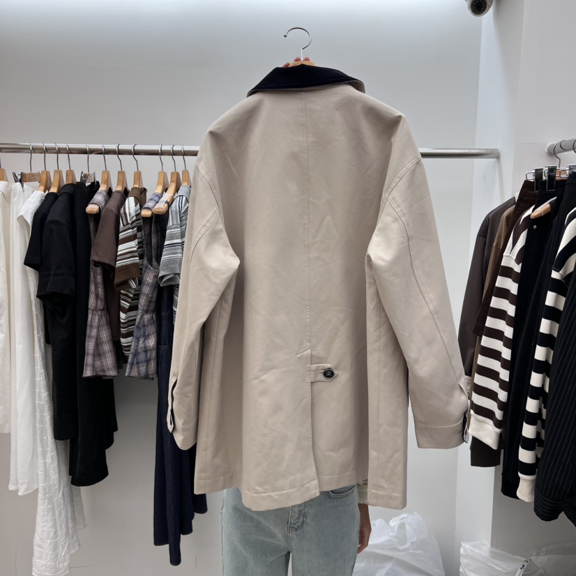 DRESS ROOM東大門㊣實拍女士新款推薦25秋冬時尚夾克燈芯絨DRESS ROOM夾克