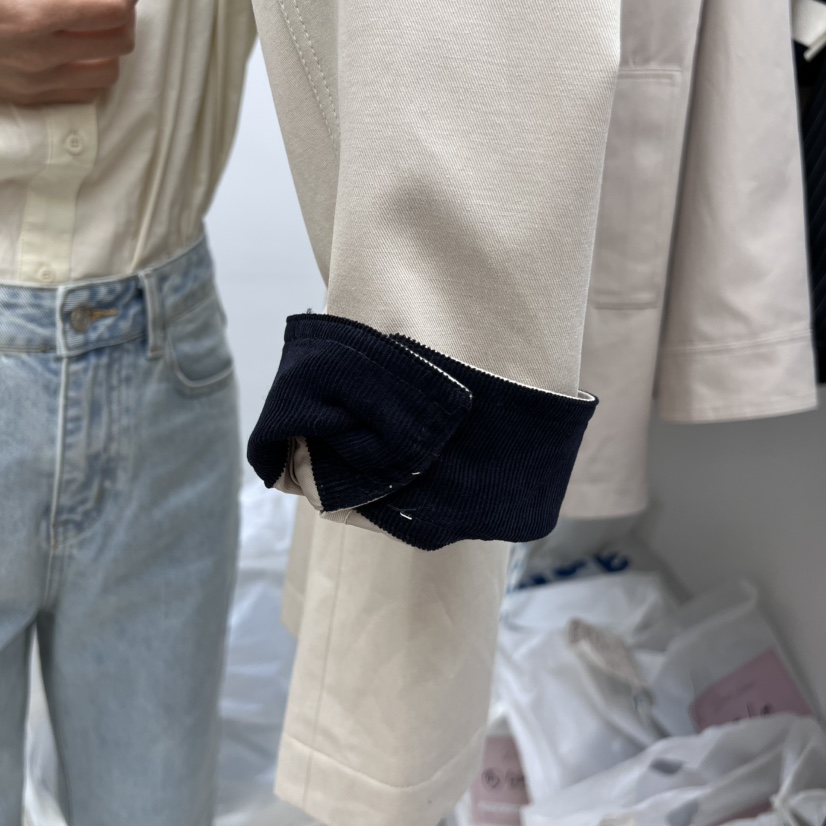 DRESS ROOM東大門㊣實拍女士新款推薦25秋冬時尚夾克燈芯絨DRESS ROOM夾克