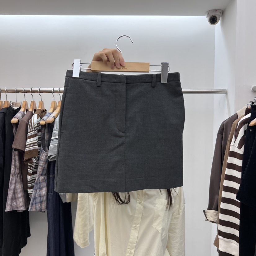 DRESS ROOM東大門㊣實拍女裝新品推薦真品人氣25秋冬休閑短裙DRESS ROOM短裙圖色1