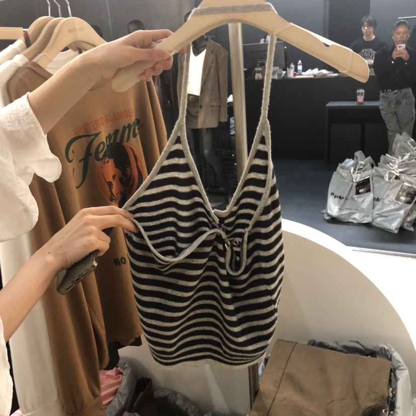 DE VENTI東大門㊣實拍女裝新款休閑職業吊帶背心不含內搭緊身DE VENTI吊帶/背心