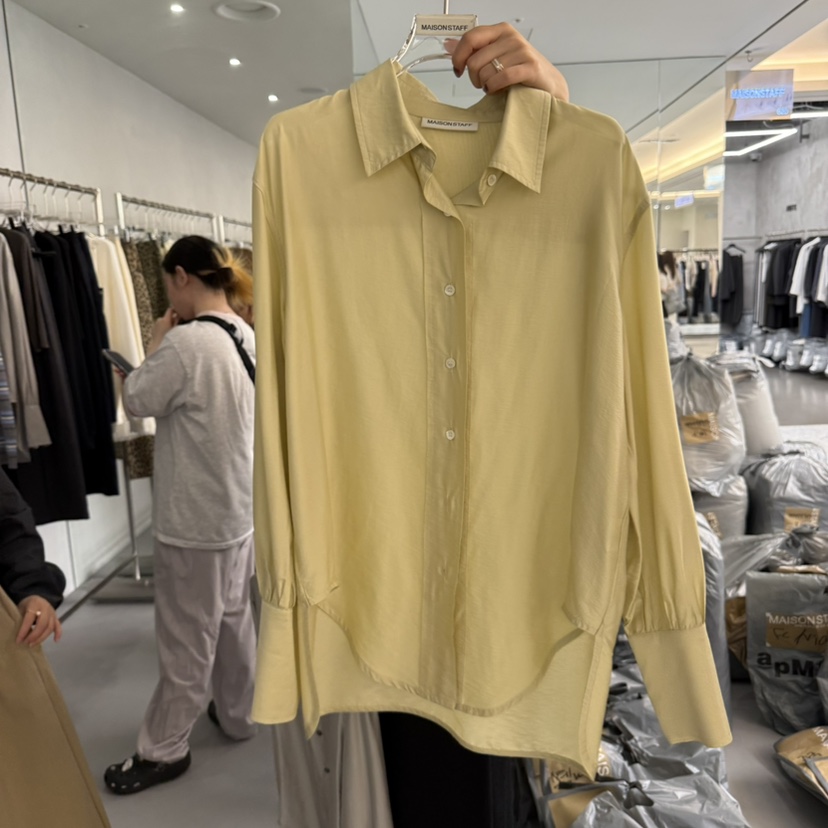 DOUBLE STANDARD/LE SMOKING/MAISONSTAFF韓國代購㊣女士新款25秋冬襯衫蕾絲衫MAISONSTAFF襯衫/蕾絲衫圖色2