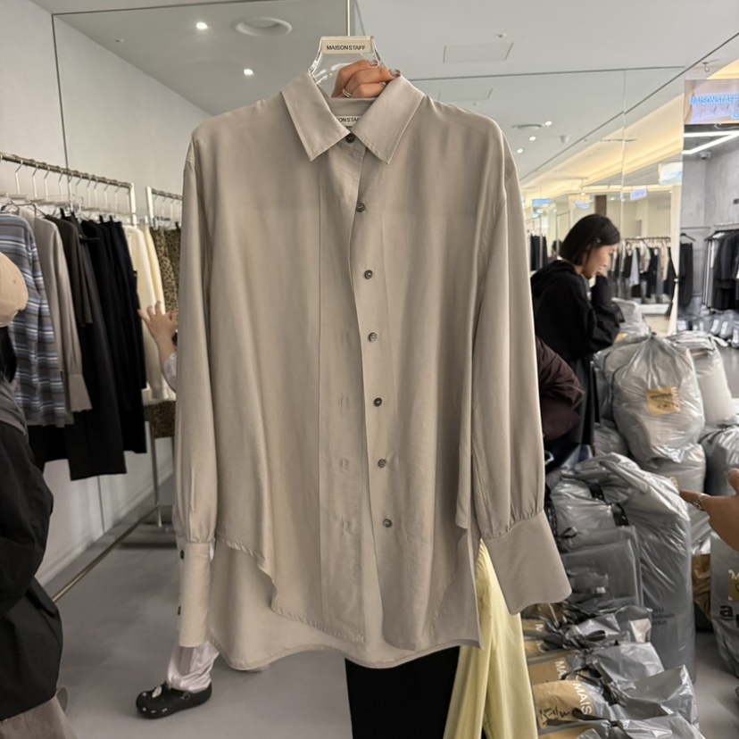 DOUBLE STANDARD/LE SMOKING/MAISONSTAFF韓國代購㊣女士新款25秋冬襯衫蕾絲衫MAISONSTAFF襯衫/蕾絲衫圖色3