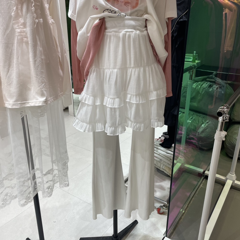 MINI UNNI東大門㊣實拍女士新品真品25秋冬推薦休閑褲褶皺MINI UNNI休閑褲圖色2