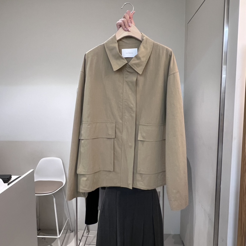 OUTRENE東大門㊣直郵女士新款休閑熱賣真品推薦25秋冬人氣夾克OUTRENE夾克圖色2