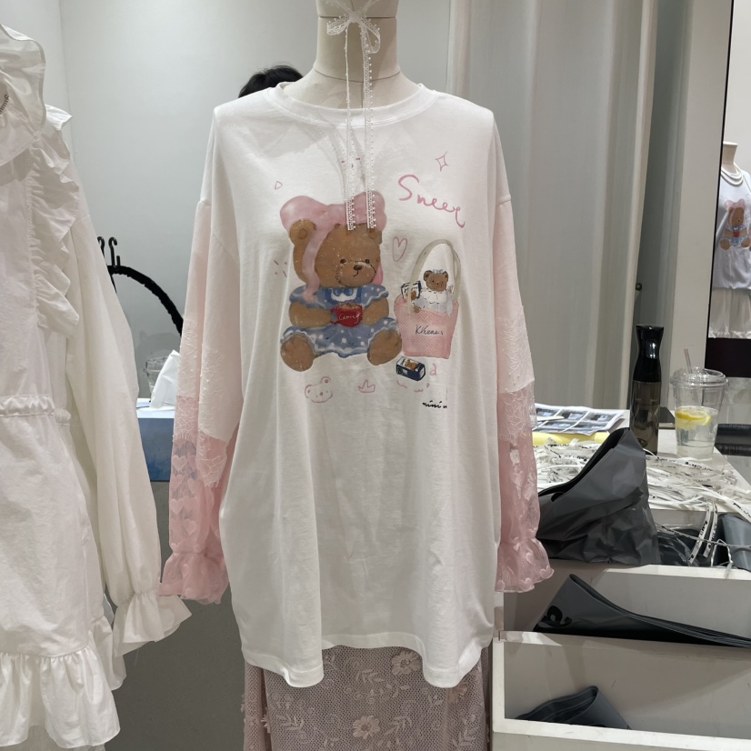MINI UNNI東大門㊣代購女士新品休閑人氣時尚熱賣真品長袖T恤MINI UNNI長袖T恤圖色1